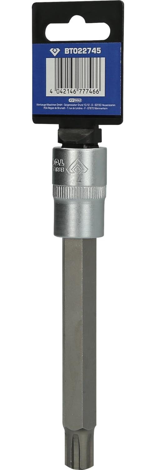 Brilliant Tools Bohrer- und Bitset 1/2" RIBE-Bit-Stecknuss, 140 mm lang, M13