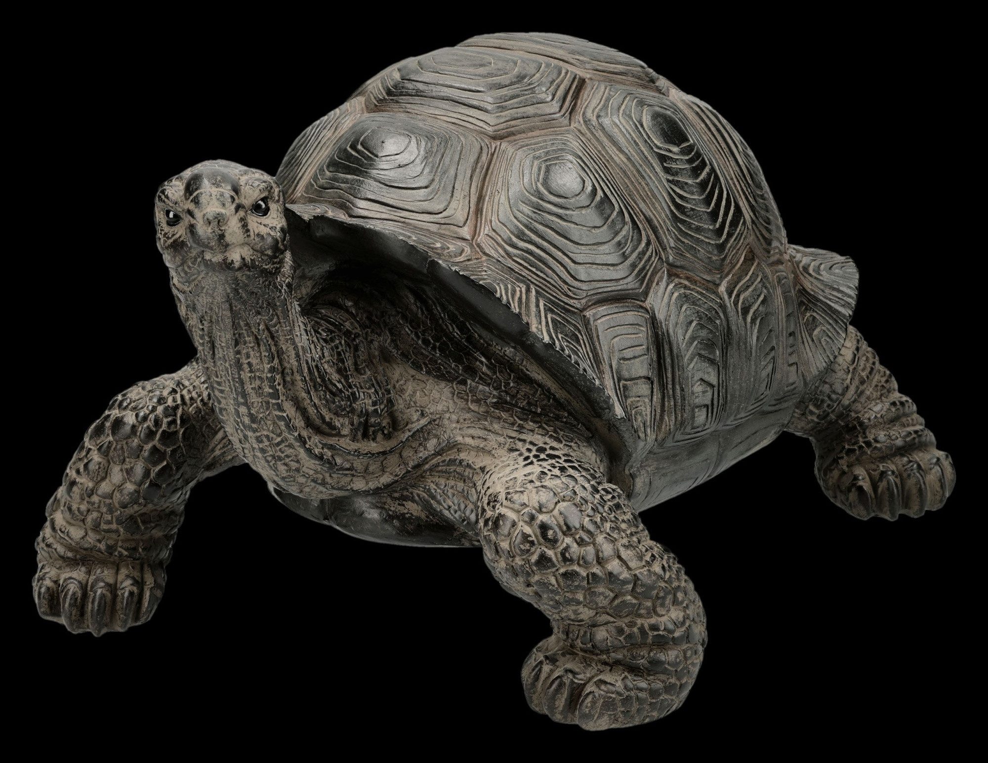 Figuren Shop GmbH Gartenfigur Schildkröte Figur – Garten Deko Tier Statue wetterfest 28 cm Dekofigur