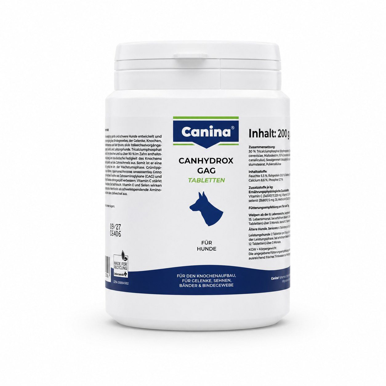 Canina CANHYDROX GAG Tabletten vet. 200g, für: Hund