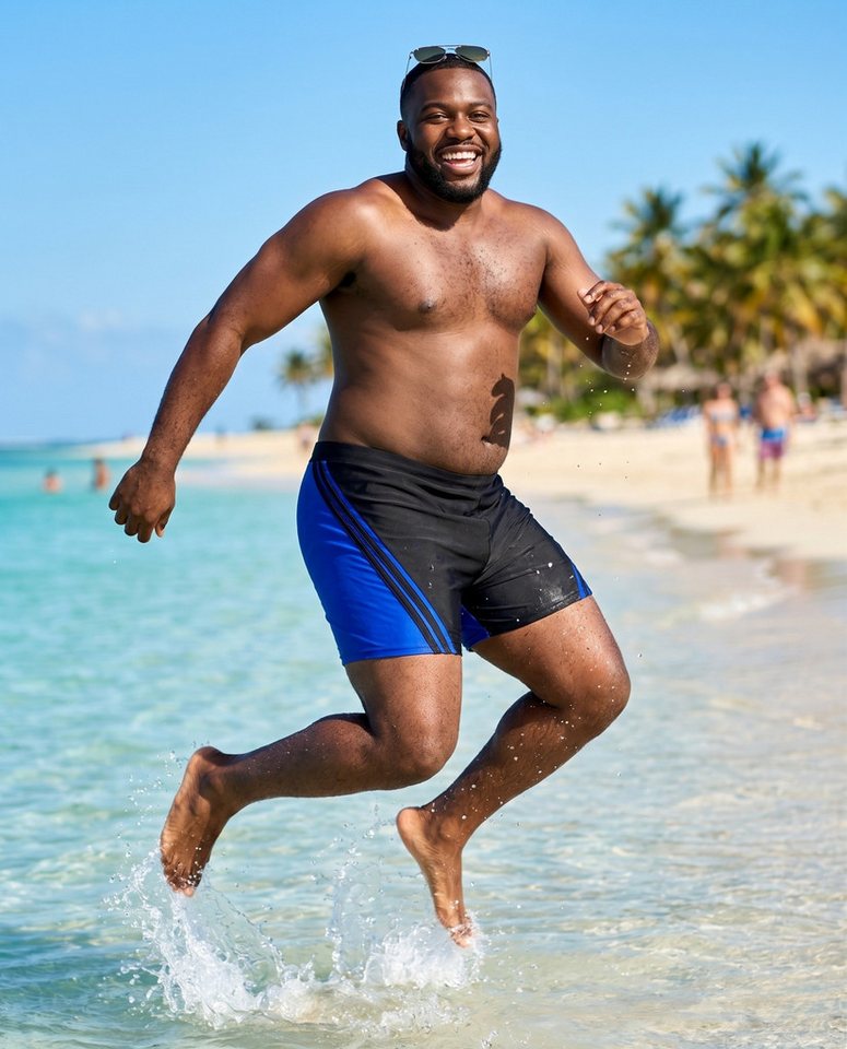 Luvanni Boxer-Badehose Badehose Herren Boxerbadehose in großen Größen Plus Übergrößen Schwimmhose Männer Shorts Hose Boxerbadehose