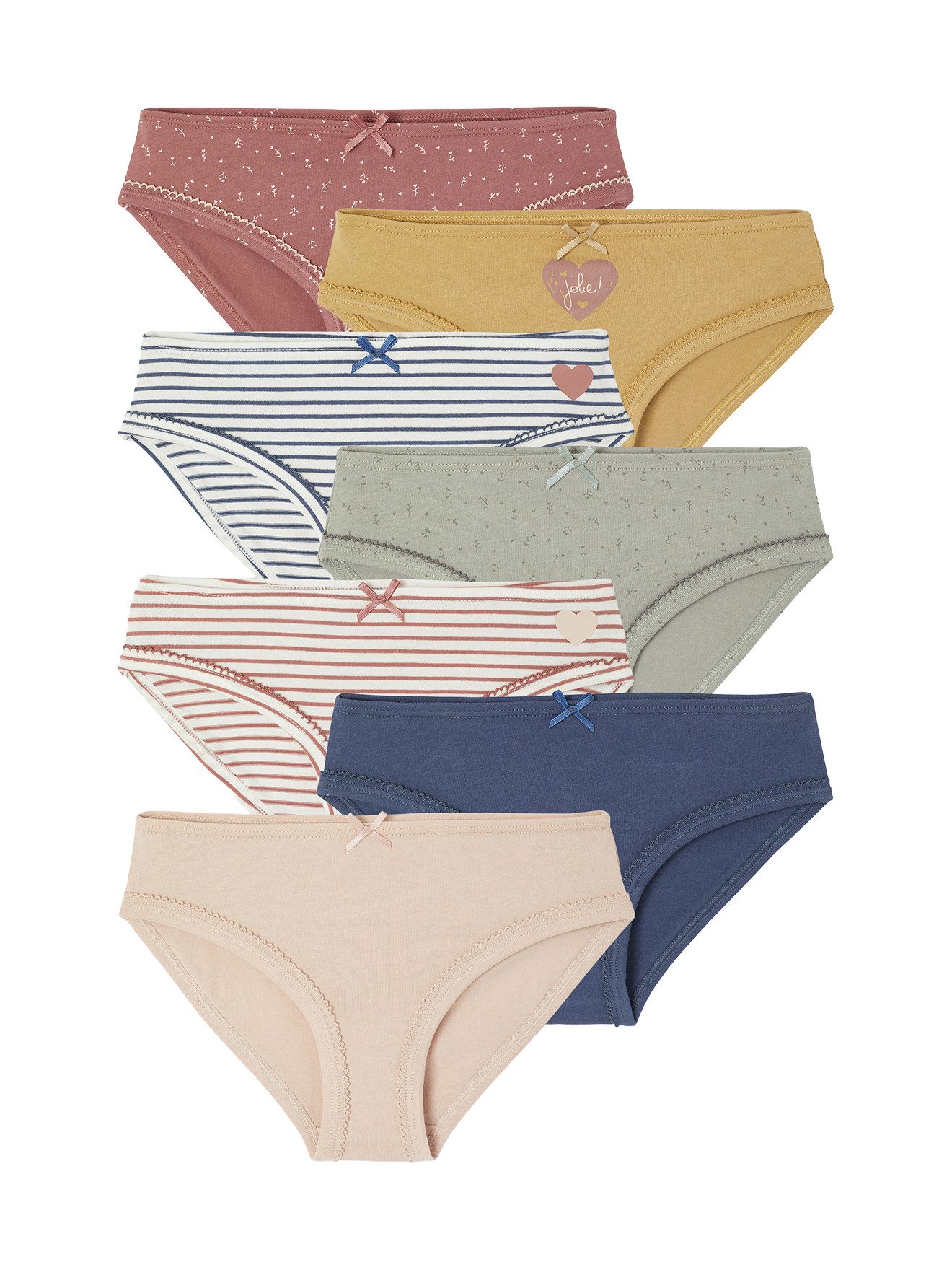 Slip Mädchen Slips mit Herzen, Bio-Baumwolle