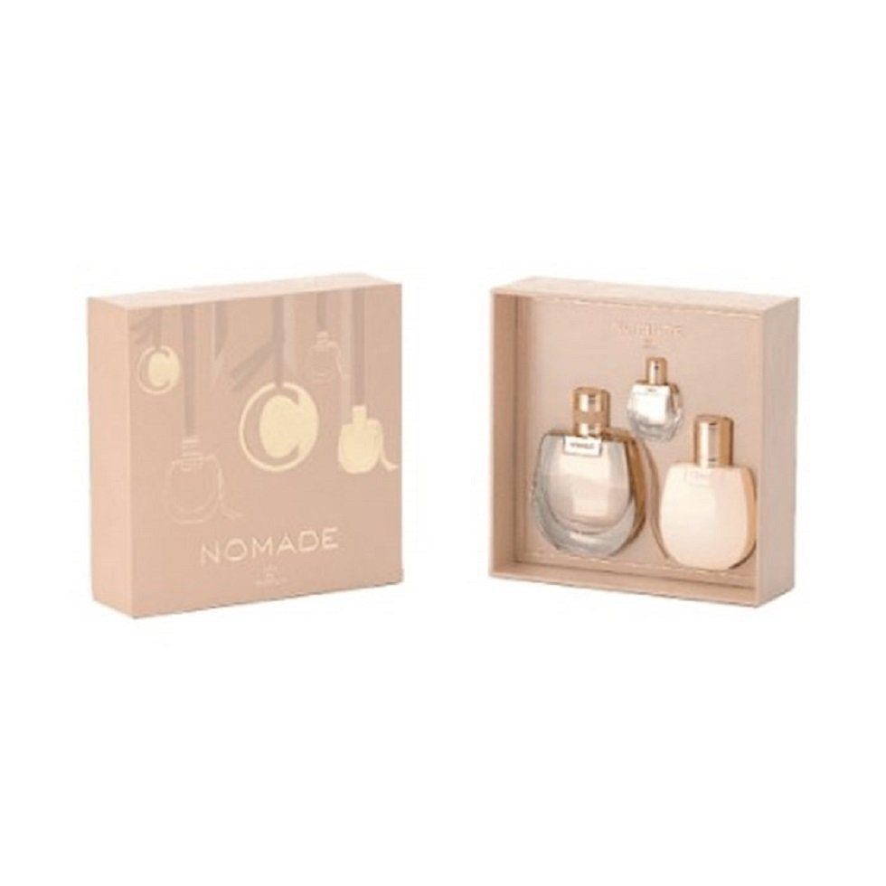 Chloé Eau de Parfum SET Chloe Nomade EDP 75 ml + KÃ¶rperlotion 100 ml + Mini 5 ml