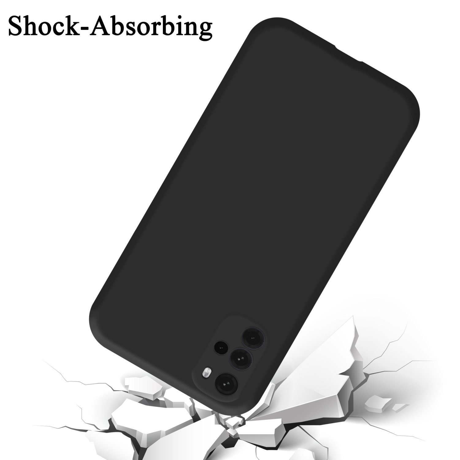 Cadorabo Handyhülle für Motorola MOTO G22 Hülle Motorola MOTO G22, Flexible Hülle TPU Silikon Schutzhülle Back Cover Case