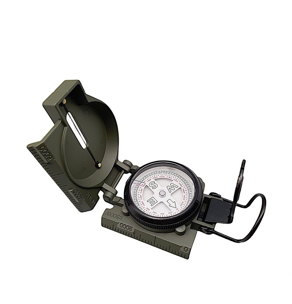 Linoows Metall Magnetkompass Kompass, Marschkompass, Ölgedämpfte aus Peilkompass, Bussole, Dekoobjekt