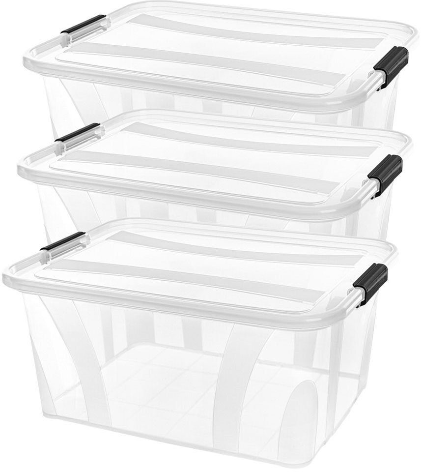 Siena Home Aufbewahrungsbox Anzio (Set, 3 St), Kunststoff, 100% recyclebar günstig online kaufen