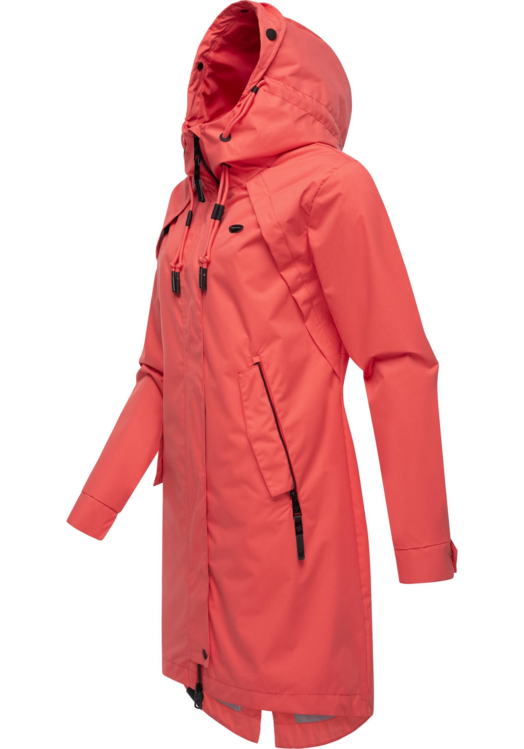 Ragwear Jerseymantel Rejany Wasserdichter Damen Parka für die Übergangszeit