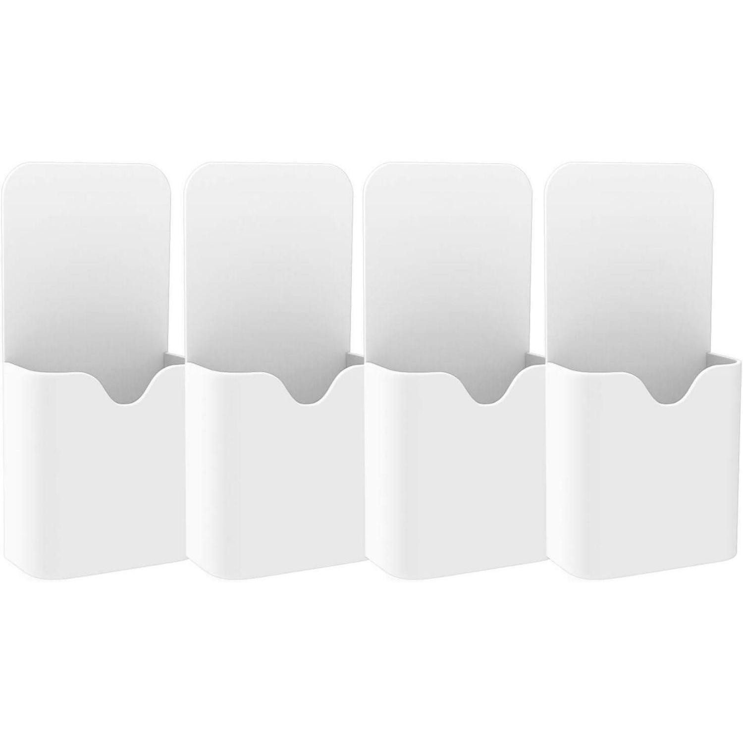 LuxusKollektion Organizer Stiftehalter magnetisch Whiteboard Marker 4 Weiß-4 Stück