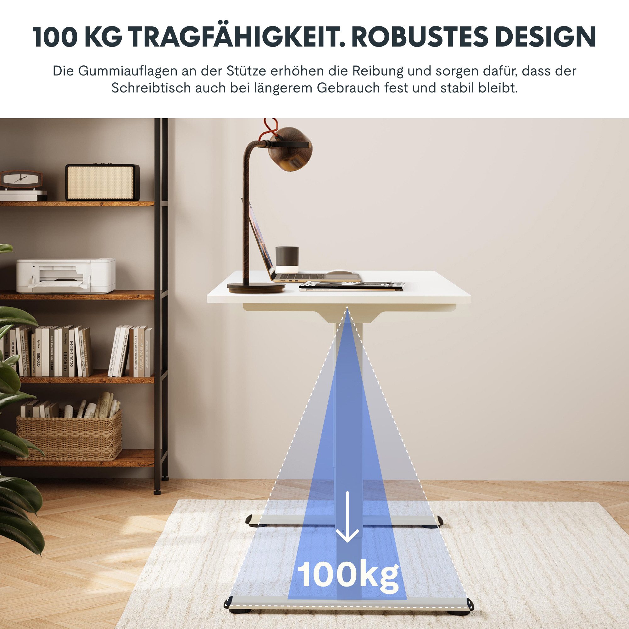 FLEXISPOT Schreibtisch höhenverstellbares Tischgestell inkl. praktischem Zubehör-Set (Dual-Motor & 2-Fach-Teleskop, ohne Tischplatte), Einfache Bedienung, Anti- – Bild 4 von 5