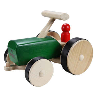 Nic Spielzeug-Traktor Creamobil Trak Holz-Traktor grün, (1-tlg), Made in Germany