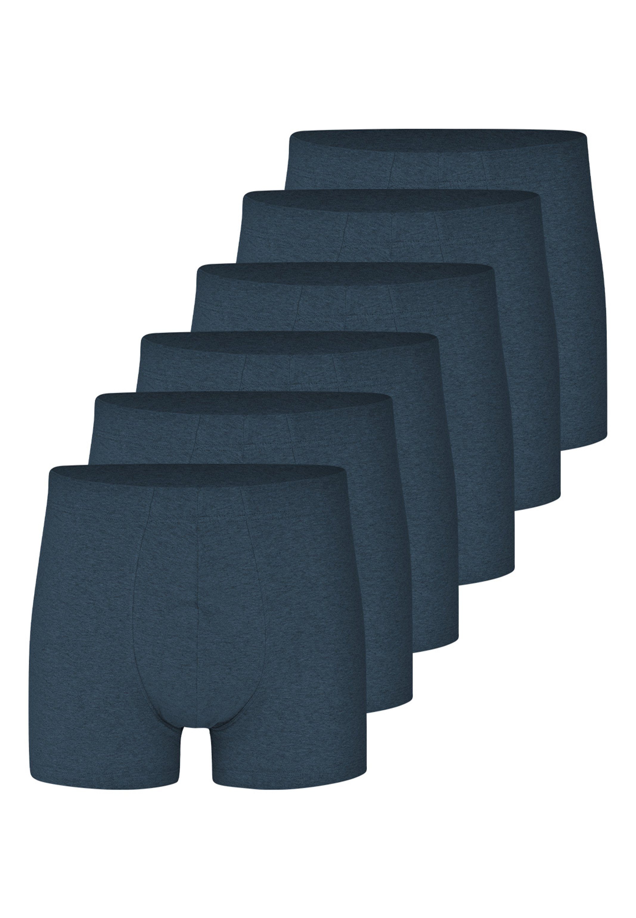 Almonu Retro Boxer 6er Pack Cotton - Melange (Spar-Set, 6-St) Retro Short / Pant - Baumwolle - ohne Eingriff