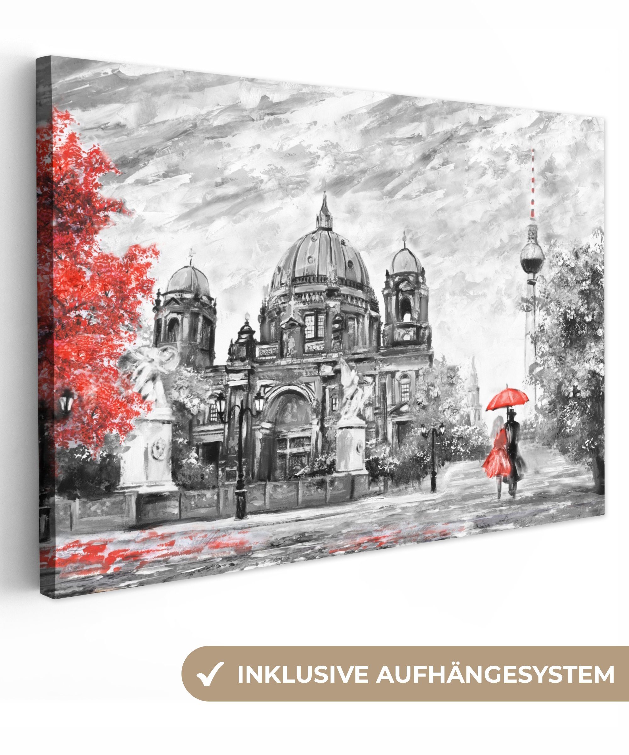 OneMillionCanvasses® Leinwandbild Malerei - Architektur - günstig online kaufen