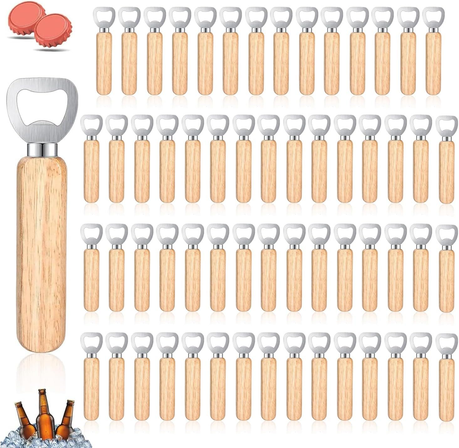 FELIXLEO Flaschenöffner 60 Holz Flaschenöffner Mit Holzgriff Kronkorkenöffner (1-tlg)