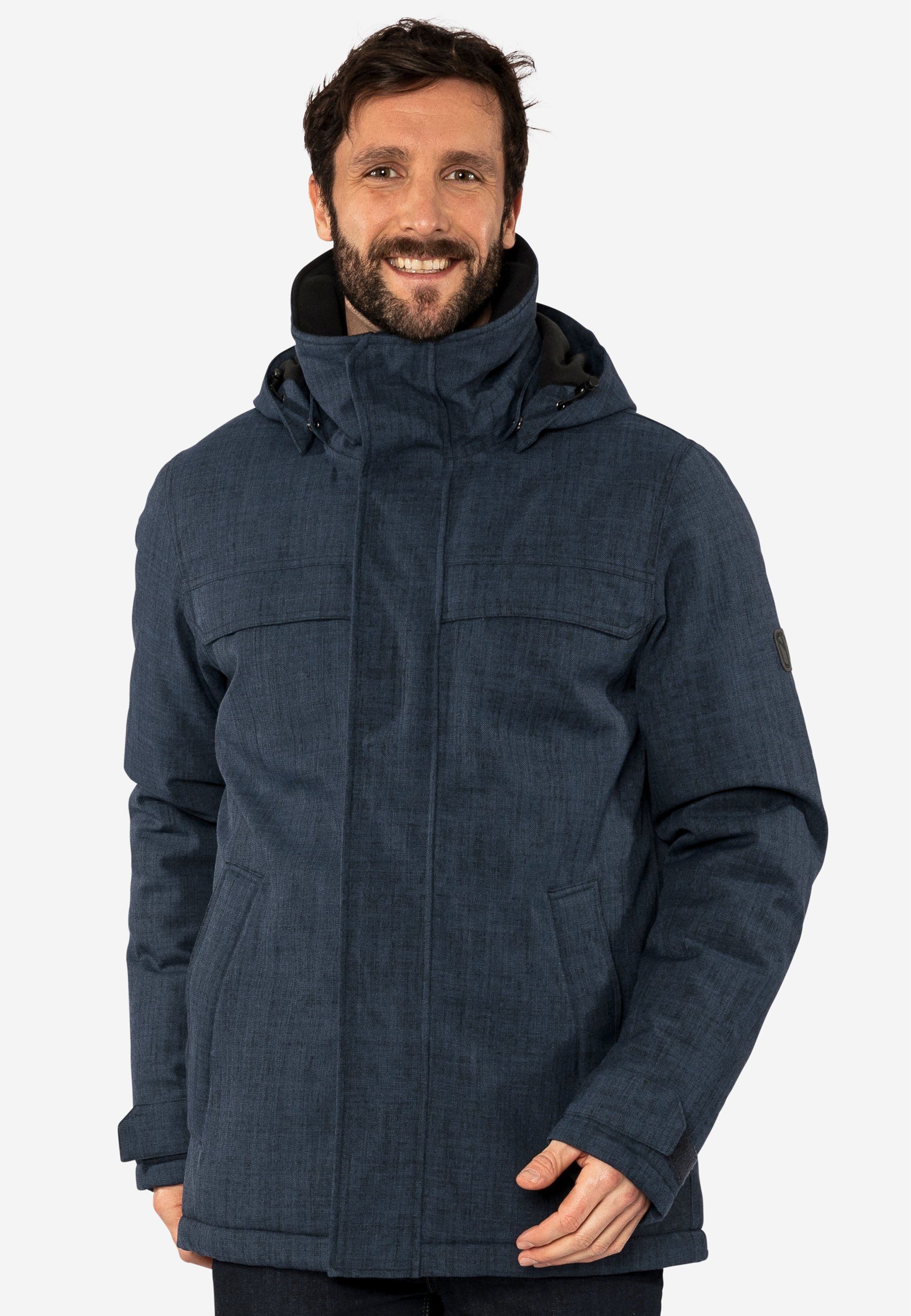 Elkline Winterjacke Undercover sportliche Läge mit verstellbarer, gefütterter Kapuze