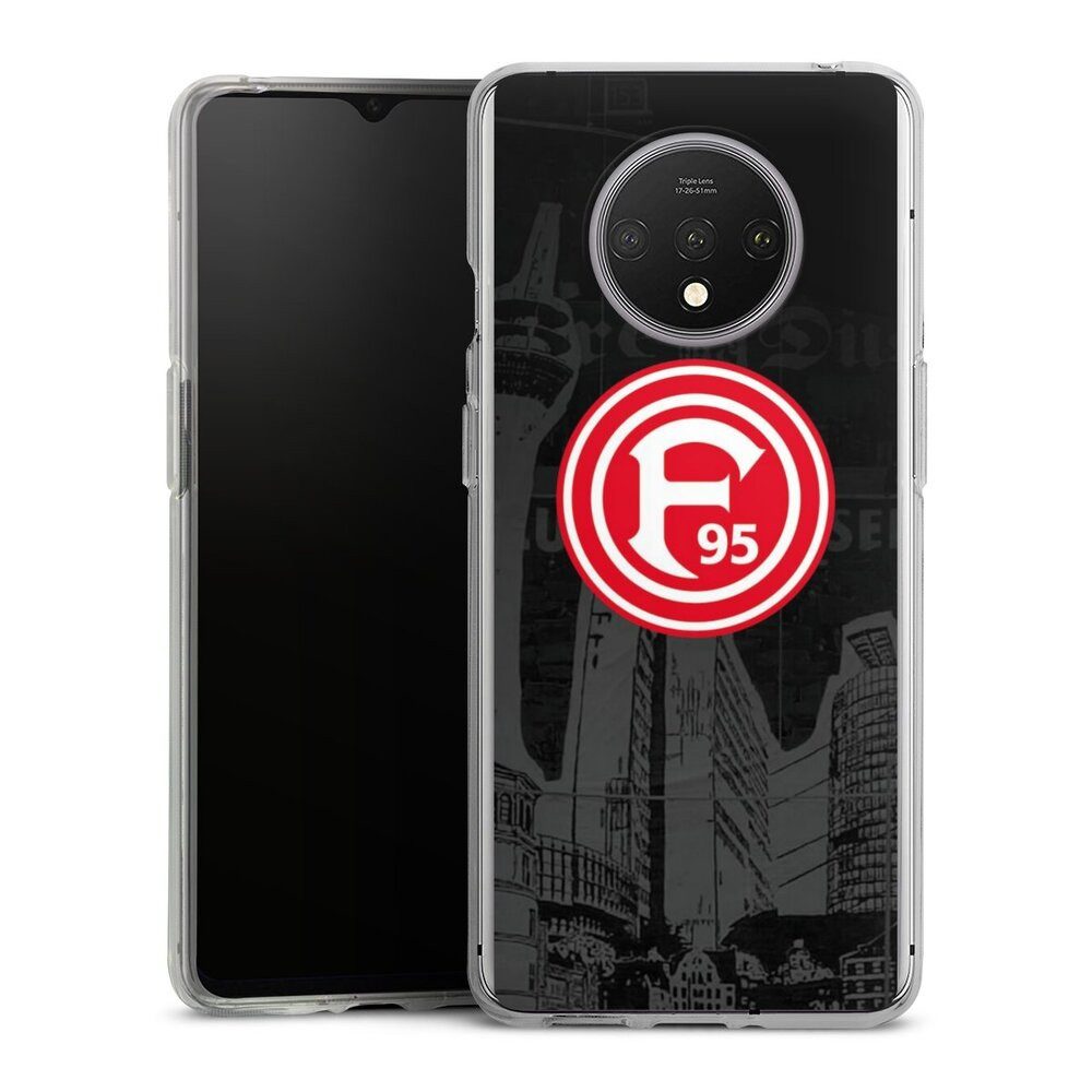 DeinDesign Handyhülle Fortuna Düsseldorf Offizielles Lizenzprodukt Logo Fortuna Logo City, OnePlus 7T Silikon Hülle Bumper Case Handy Schutzhülle