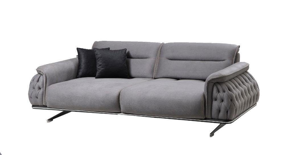JVmoebel 3-Sitzer Designer Weich 3 Sitzer Sofa für Wohnzimmer Textil Polstermöbel Neu, 1 Teile, Made in Europa