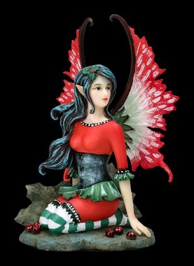 Figuren Shop GmbH Fantasy-Figur Elfen Figur - Weihnachtliche Holly - Fantasy Deko Weihnachten Fee