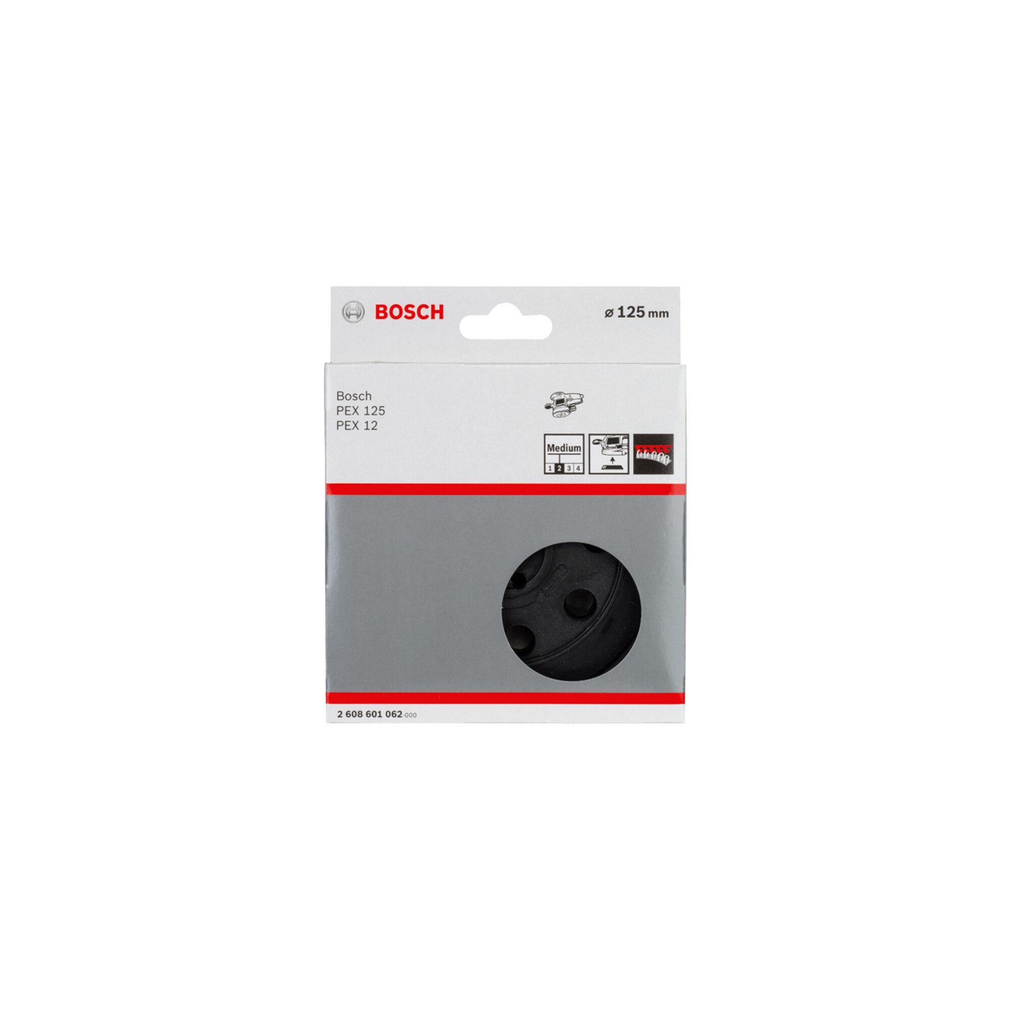Bosch Professional Schleifscheibe Bosch Schleifteller mittel 125 mm für PEX 12 PEX 12 A PEX 125