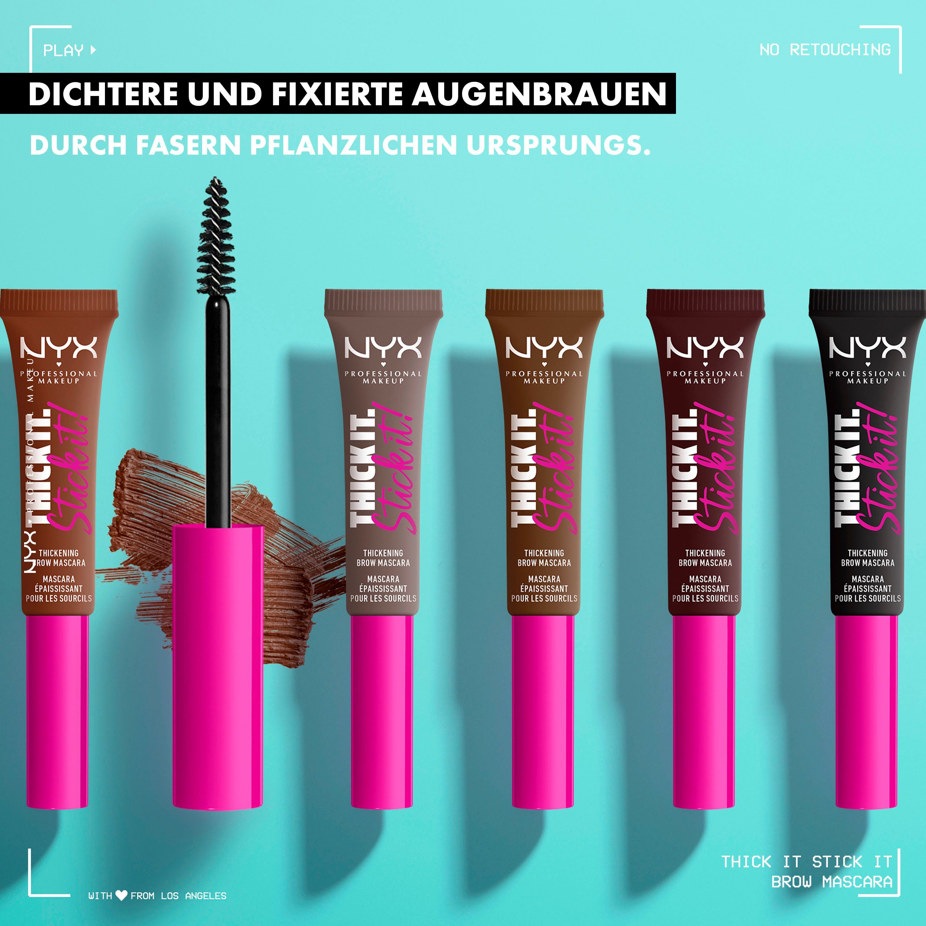 NYX Augenbrauen-Kosmetika Professional Makeup Brow Mascara taupe