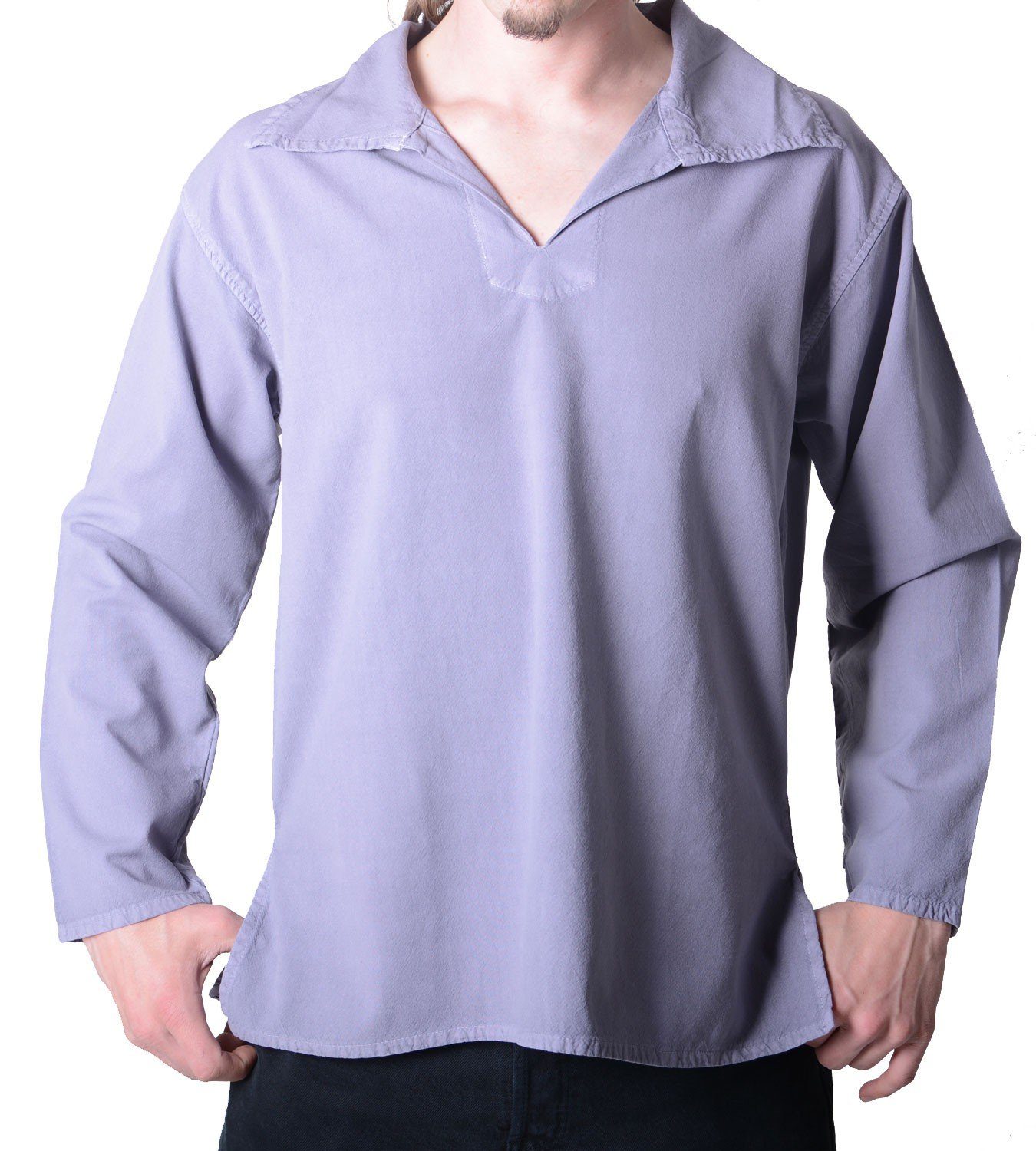 KUNST UND MAGIE Langarmhemd »Alternatives Hippie Herren-Hemd - Überzieher  Baumwolle, Freizeithemd« online kaufen | OTTO