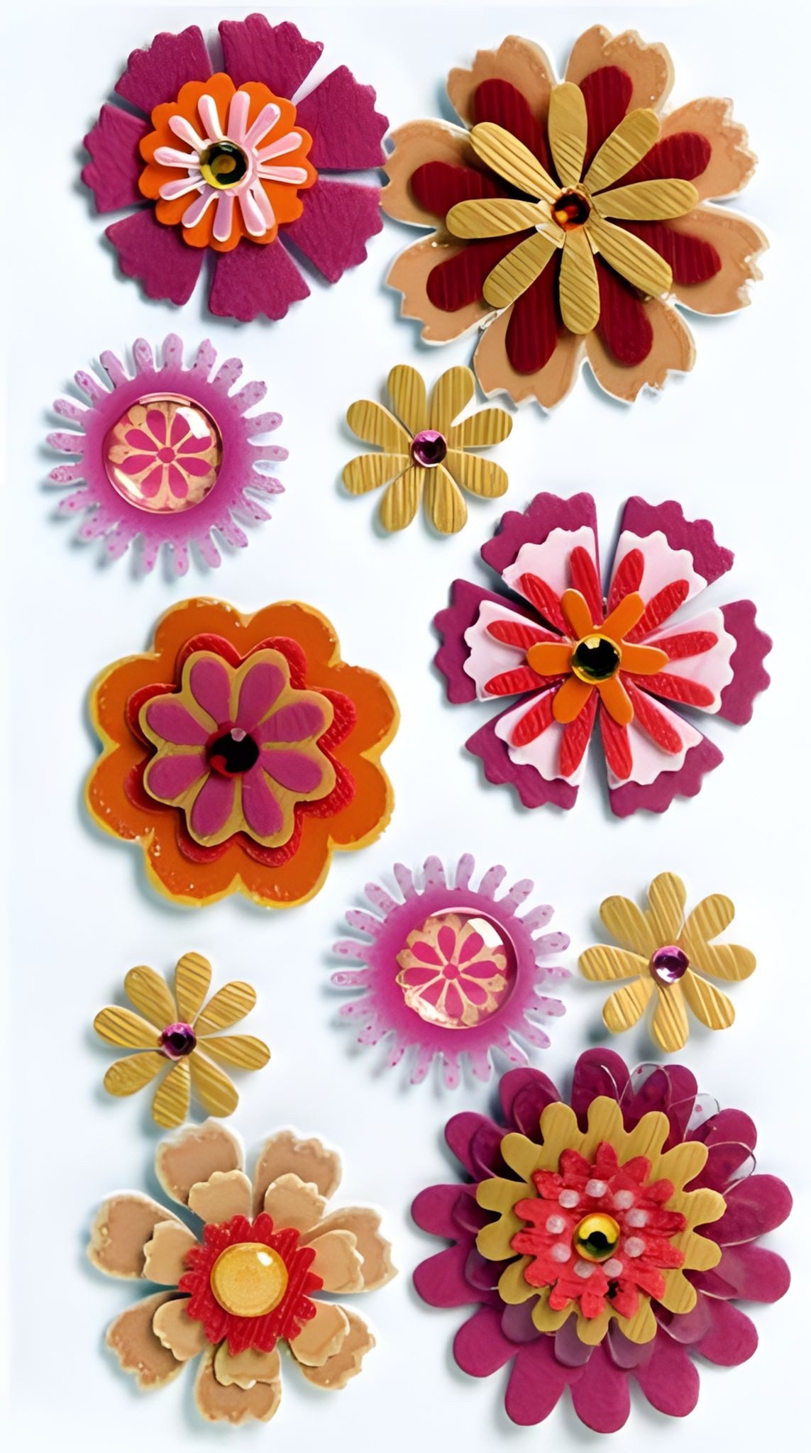 Heyda Sticker HEYDA 203780686 Stick-On's-MixBlumen Mix75 x165 cm