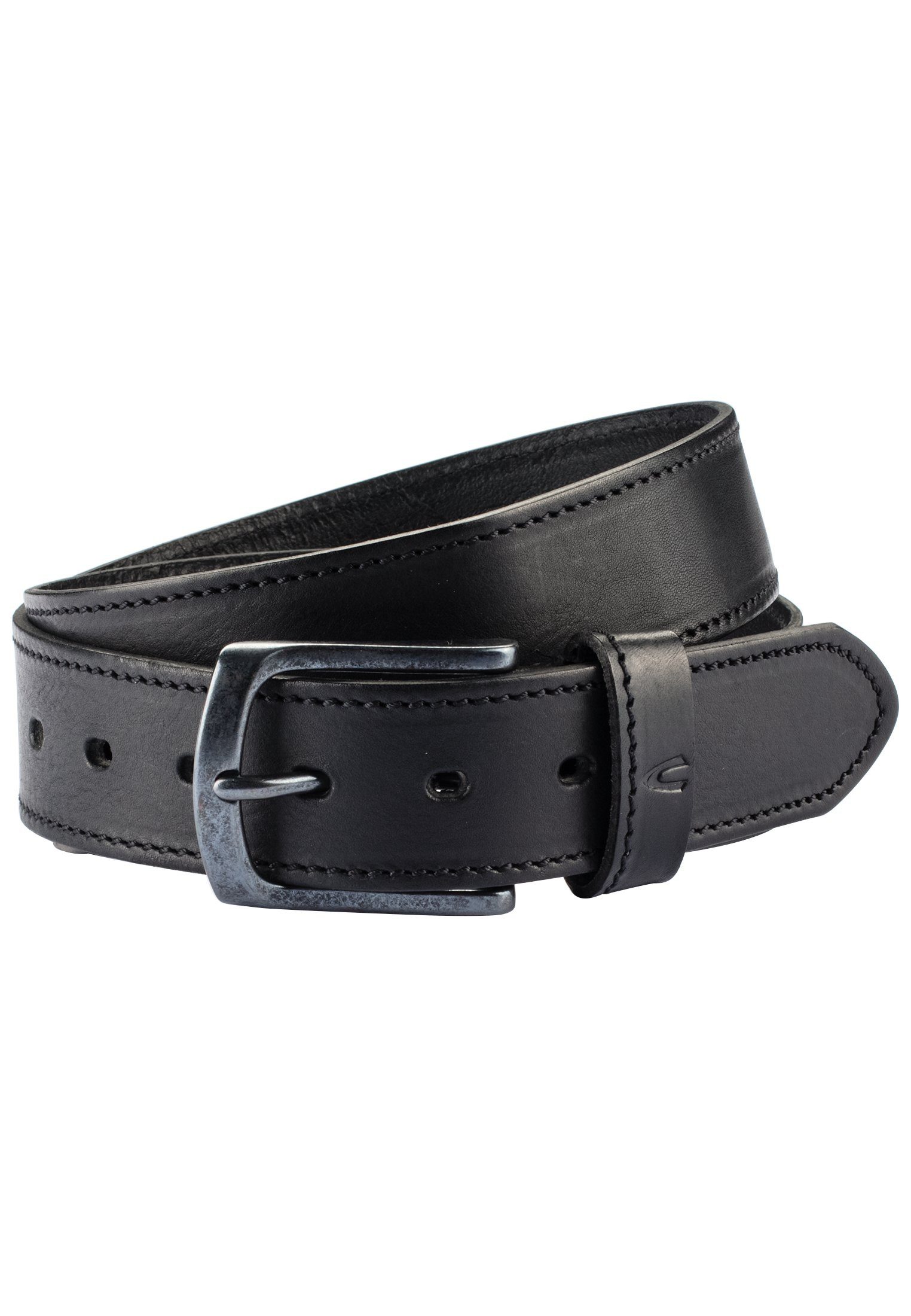 camel active Hüftgürtel Ledergürtel Steppnaht günstig online kaufen