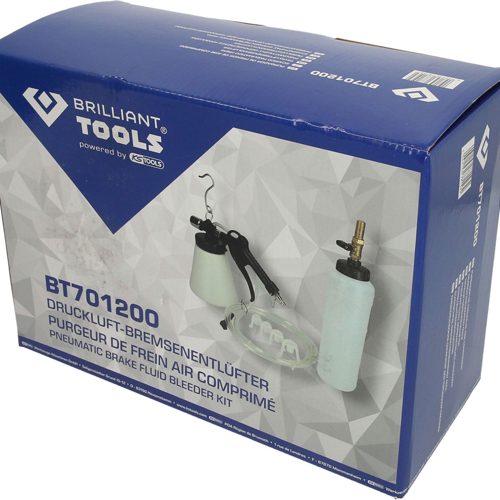 Brilliant Tools compressed air hose BRILLIANT TOOLS compressed air brake bleeder 6-piece set - BT701200