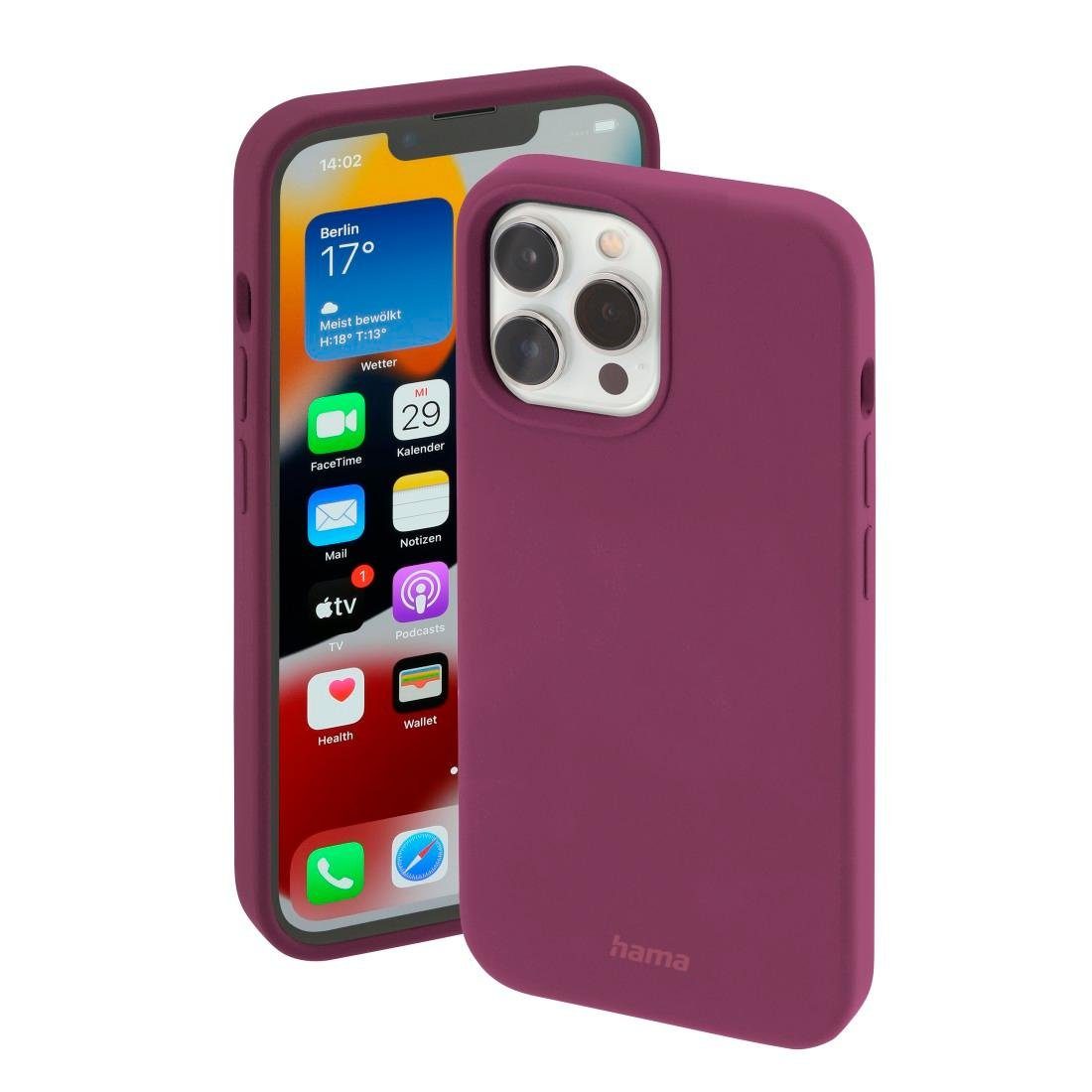 Hama Smartphone-Hülle Cover f. iPhone 13Pro Max f. Apple MagSafe Handy Case Finest Feel Pro