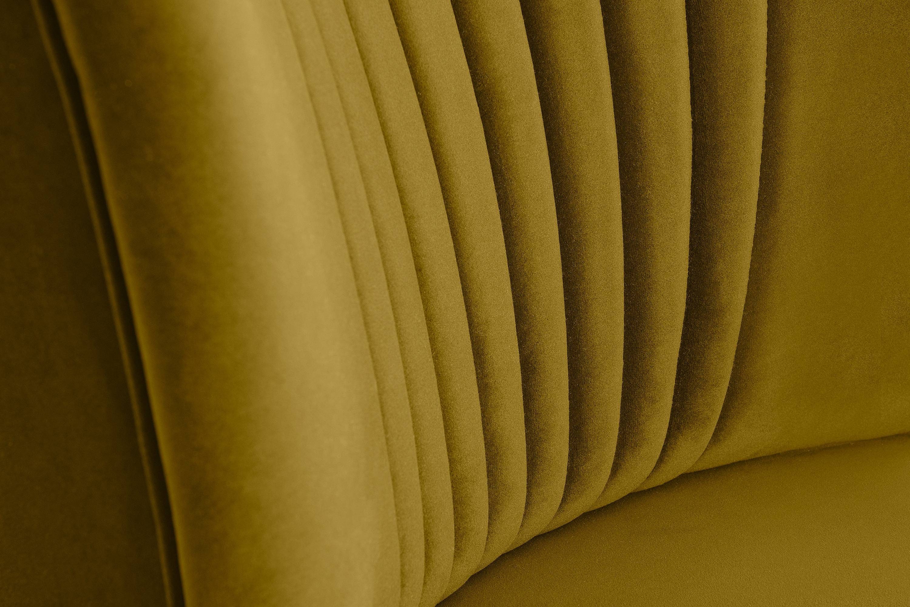 der gelb/buche auf an hohen Cocktailsessel Konsimo Sessel, | Rückenlehne, aus Beinen DUCO Ziernaht gelb Buche