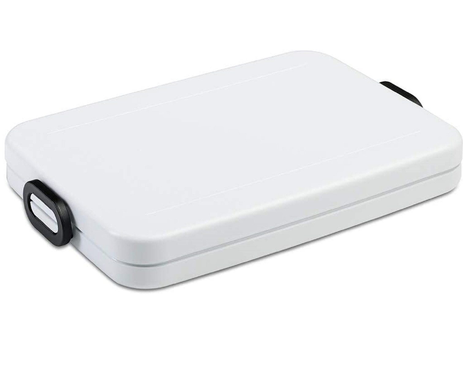 Mepal Lunchbox Lunchbox Take a Break flat – Nordic weiß, 900 ml, für Laptoptasche, Spülmaschinenfest, für bis zu 4 Butterbrote, ABS-Material