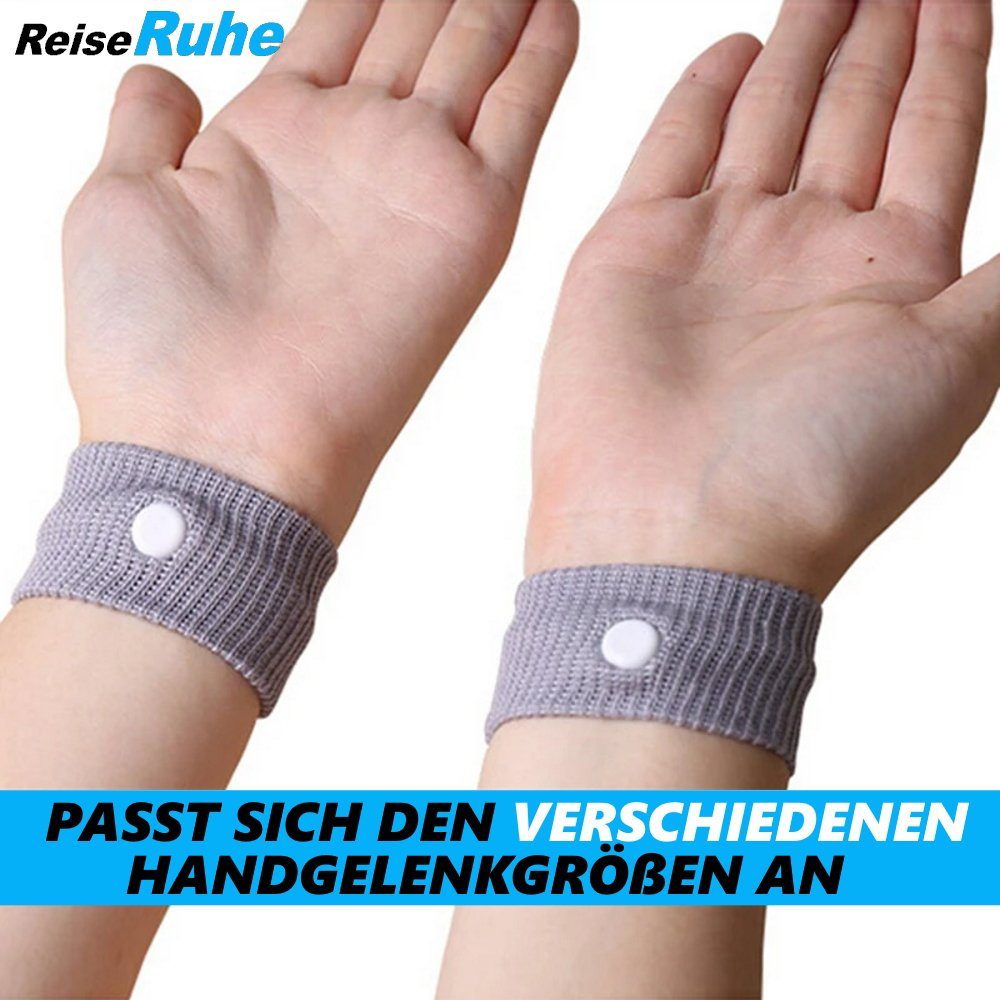 Band Reiseübelkeit, Anti Schwangerschaft Wohlfühl Armband ReiseRuhe MAVURA Armband Armbänder Reiseband Set] Akupressur Übelkeit [4er Seekrankheit Sea