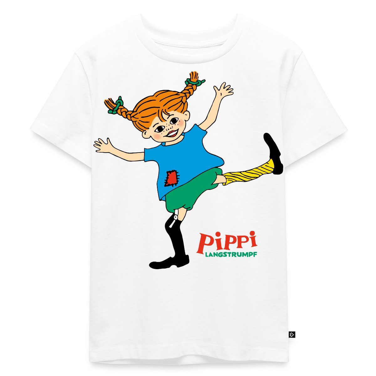 Spreadshirt T-Shirt Pippi Langstrumpf Pippi Tanzt Wie Es Ihr Gefällt Kinder Premium T-Shir (1-tlg)