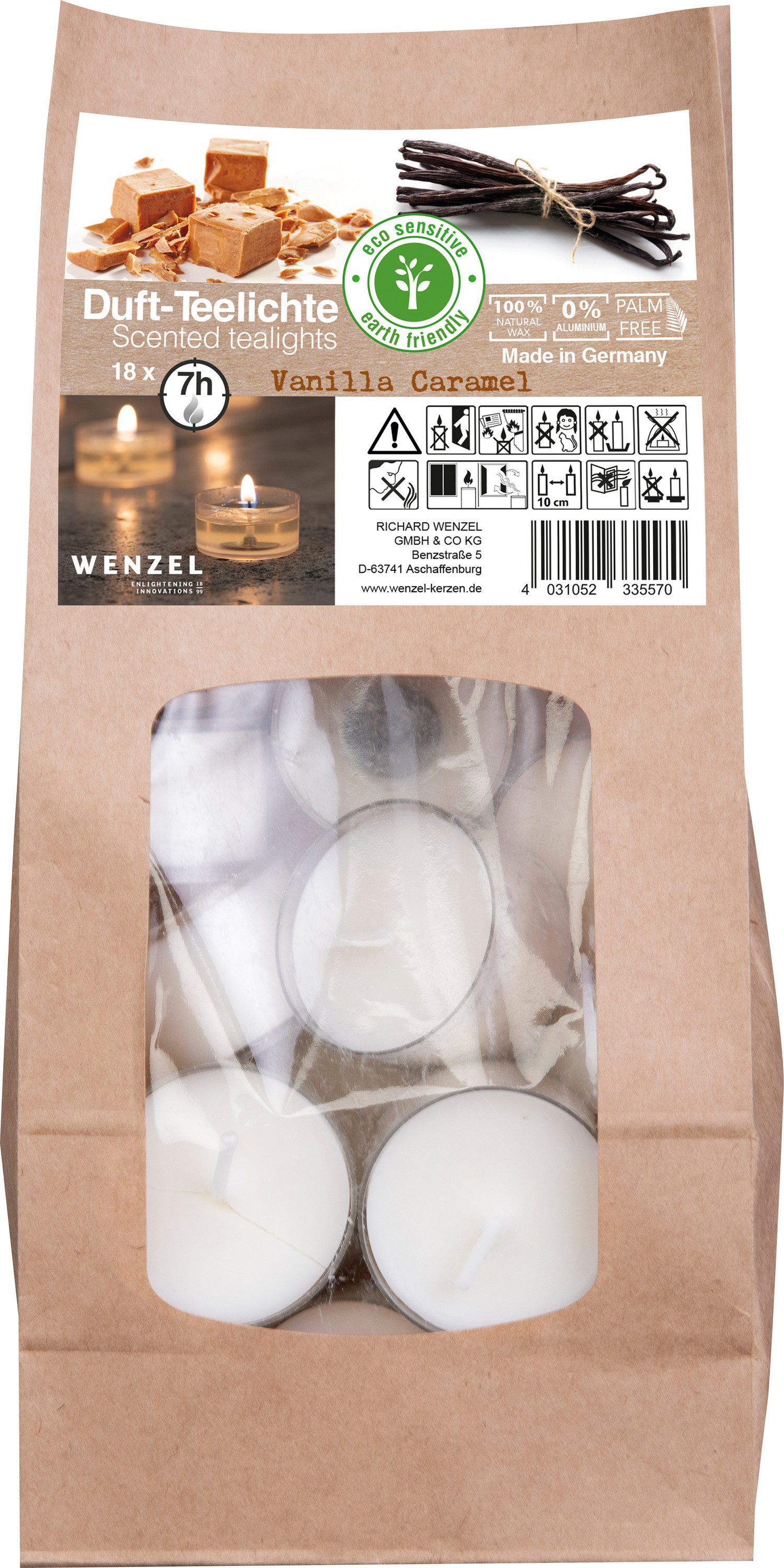 Wenzel Stumpenkerze Duft-Teelichter, 18 Stück günstig online kaufen