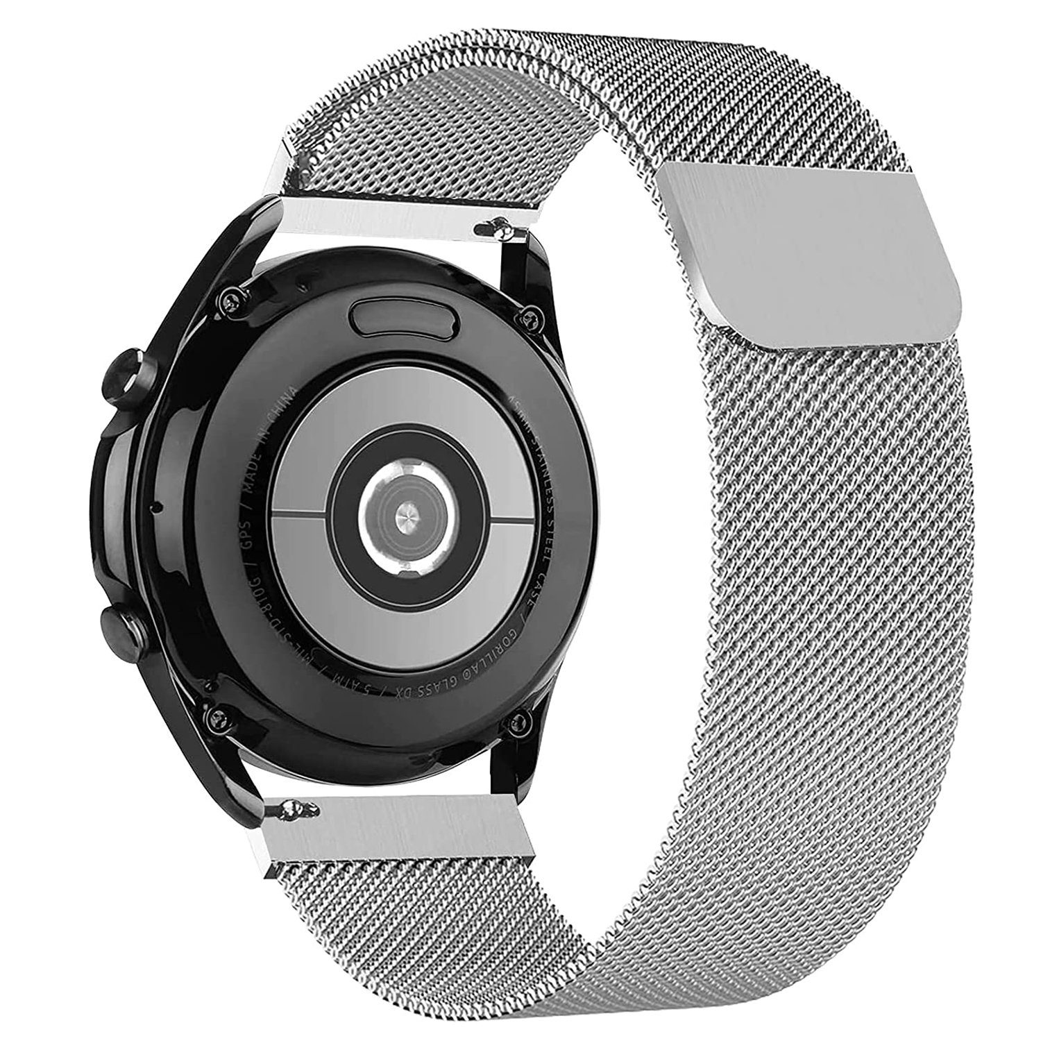 Diida Smartwatch-Armband Huawei watch GT 2,Honor Magic Milanese Armband ,Silber,22mm
