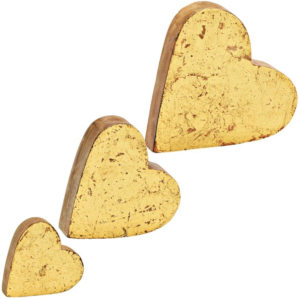 matches21 HOME & HOBBY Dekofigur Dekofigur Herz Dekoherz Figur Herzform Hol günstig online kaufen
