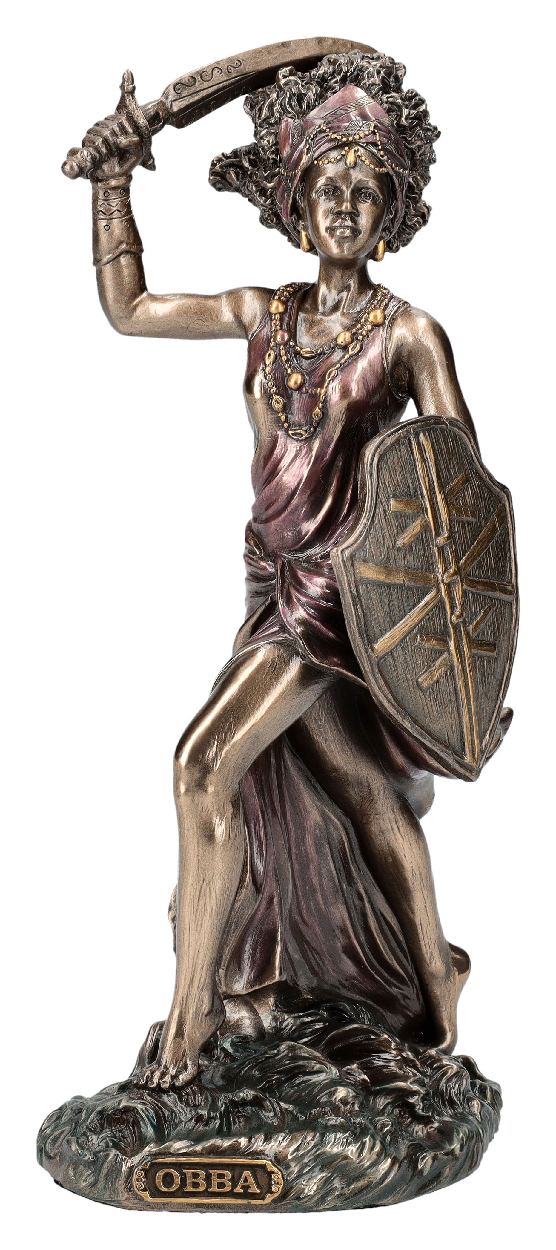 Dekofigur Obba Figur - Yoruda Wassergöttin des Flusses Oba -Veronese - Dekofigur