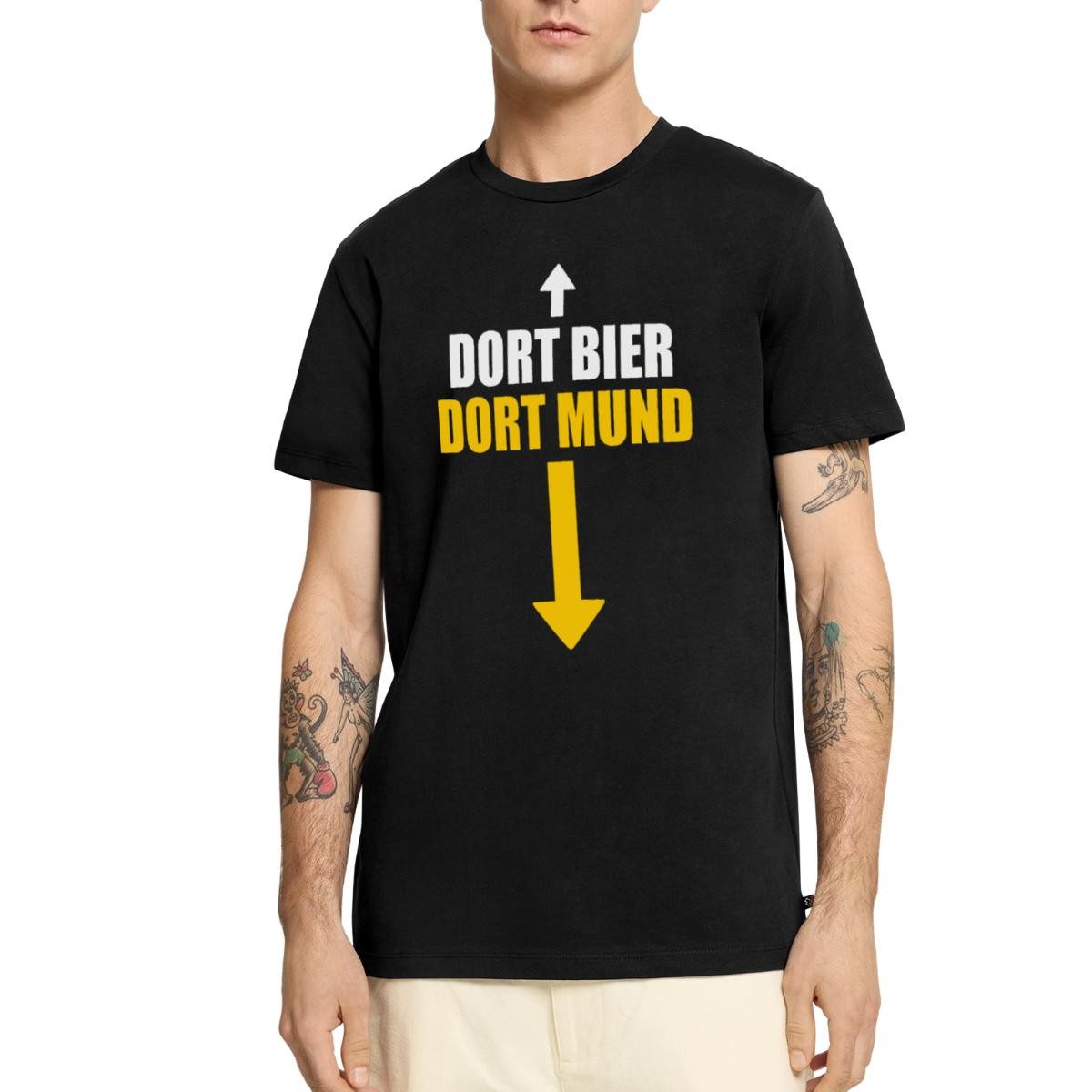 Spreadshirt T-Shirt Dortmund Humor Hier Bier Dort Mund Stadionhumor Männer günstig online kaufen