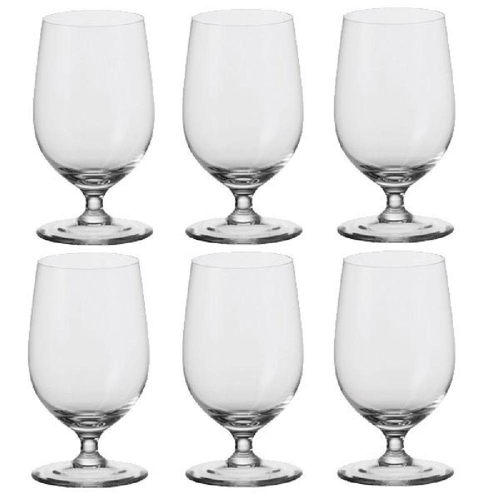LEONARDO Longdrinkglas Leonardo Wassergläser auf Fuß Ciao+ (6-teilig)
