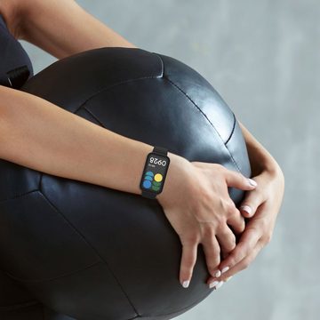 kwmobile Smartwatch-Hülle 2x Hülle für Xiaomi Redmi Smart Band Pro, Fullbody Fitnesstracker Glas Cover Case Schutzhülle Set
