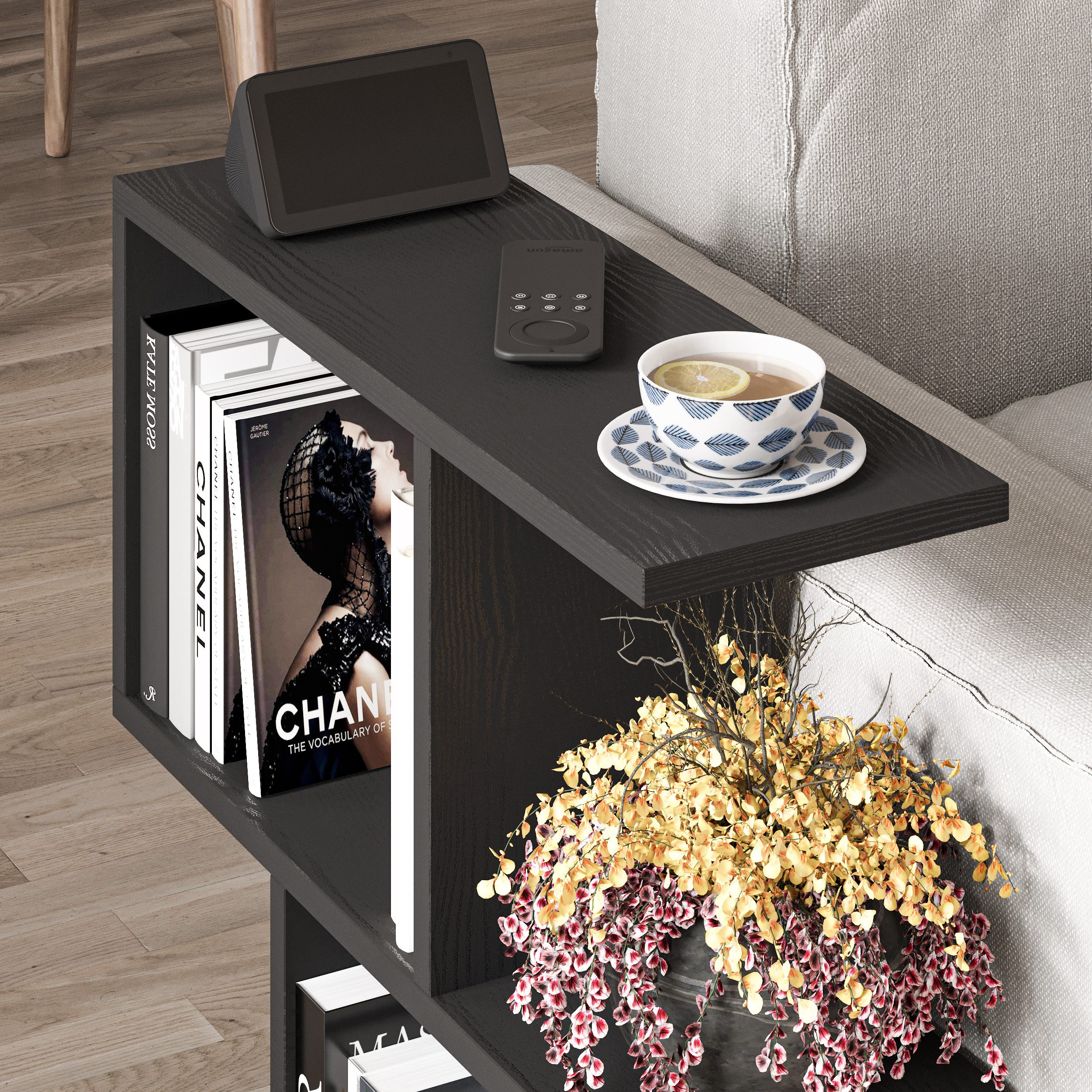 Decortie Beistelltisch Homemania, Modern Seite Ende Beistelltisch, Couchtisch, 60 x 19,5 x 60 cm – Bild 3 von 5