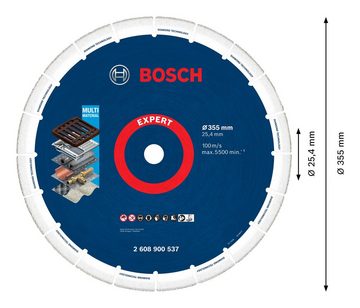 BOSCH Trennscheibe Expert Diamond Metal Wheel, Ø 355 mm, Trennscheibe, 355 x 25,4 mm für Benzinsägen