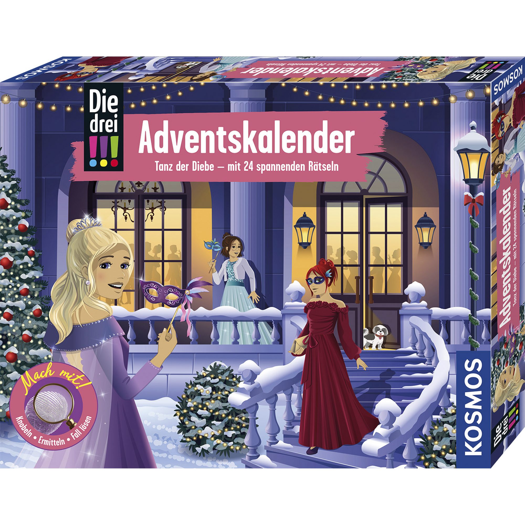Kosmos Spiel Kosmos Die drei !!! Adventskalender 2026, Experimentierkasten, (Tanz