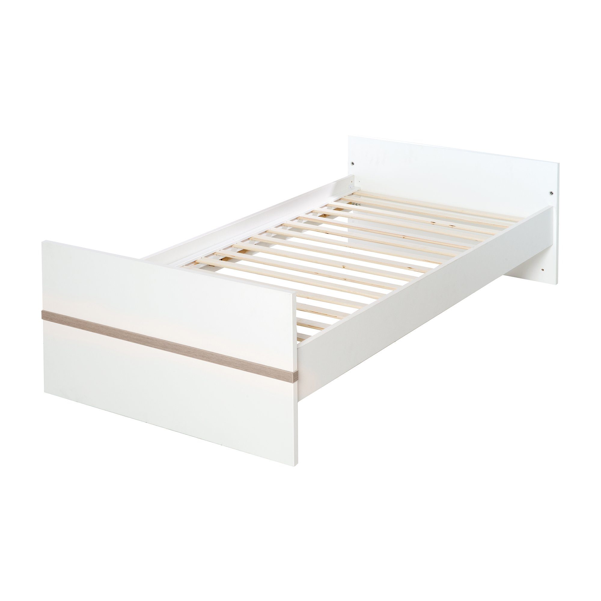 roba® Babyzimmer-Komplettset Moritz, Gitterbett & Wickelkommode breit, weiß/Luna Elm