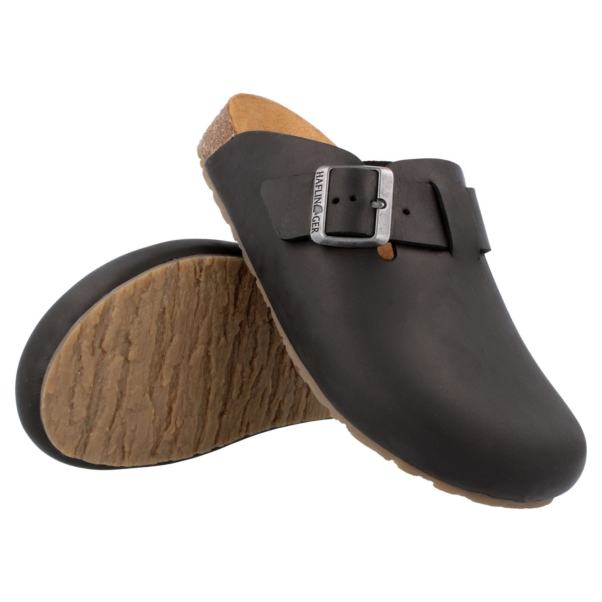 Haflinger Haflinger Porto Lederclog mit Korkfußbett Lederdecksohle Unisex Hausschuh – Bild 2 von 2