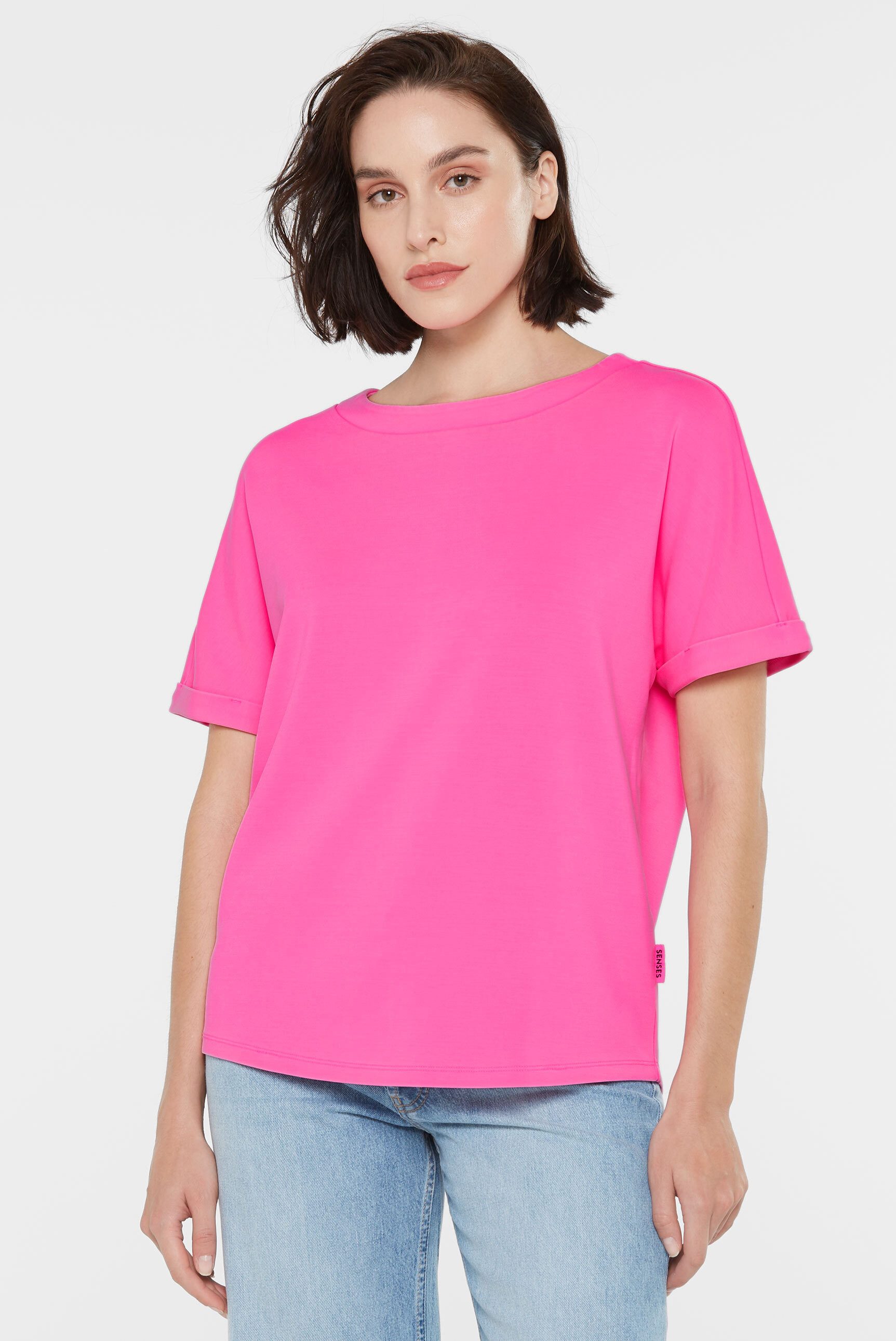 SENSES.THE LABEL Rundhalsshirt mit Fledermausärmel günstig online kaufen