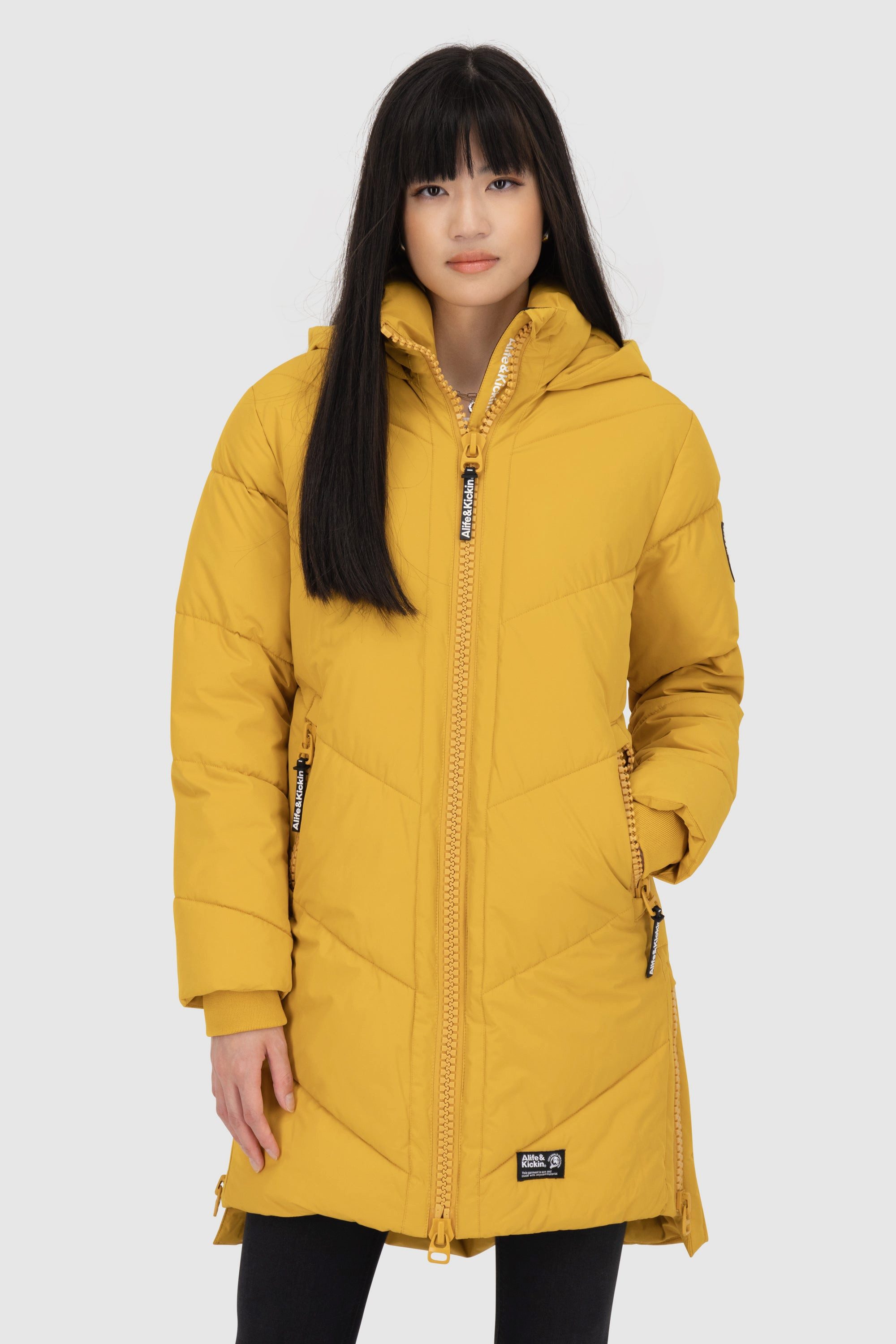 Alife & Kickin Wintermantel LunaAK A Coat mit großer Kapuze