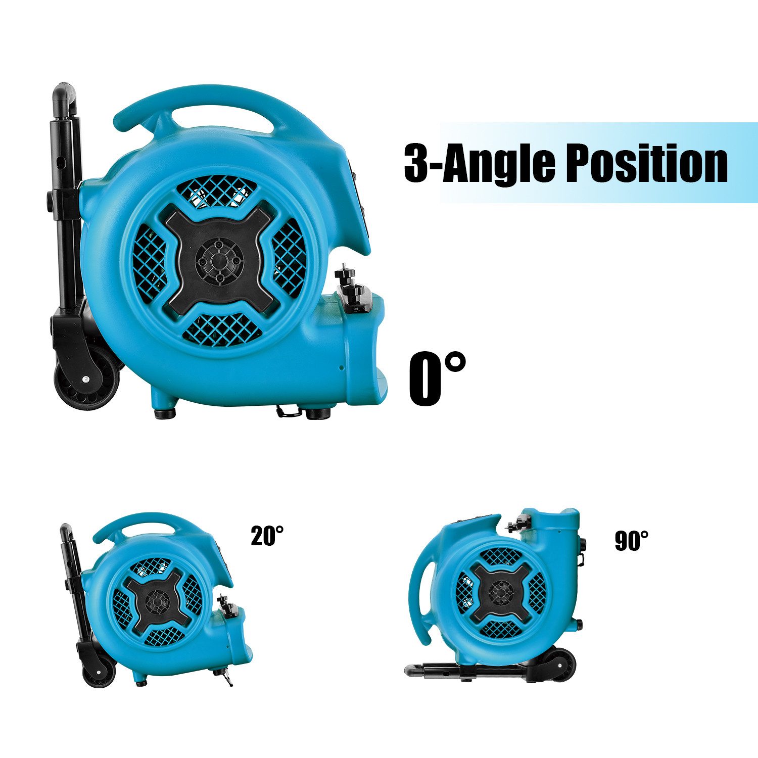 XPOWER Standventilator P-800TH Bodenventilator Gebläse Luftzirkulator mit Timer & Tie Rod