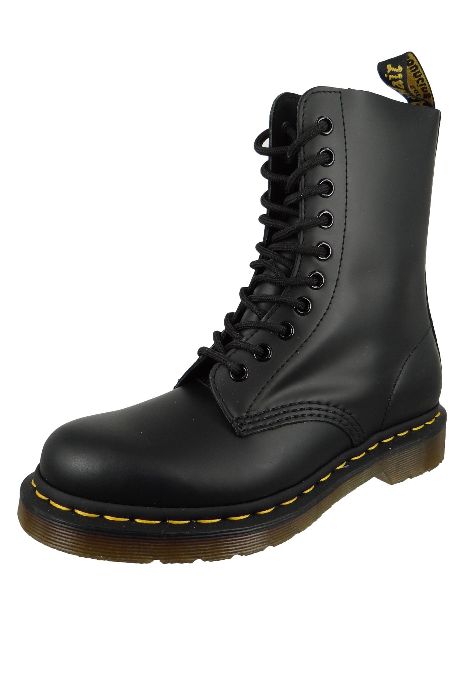 DR. MARTENS 11857001 1490 10-Loch Black Smooth Stiefelette