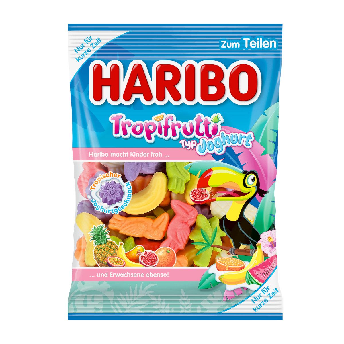 HARIBO Süßigkeit, Haribo Tropifrutti Typ Joghurt köstliche Variation Beutel 160g