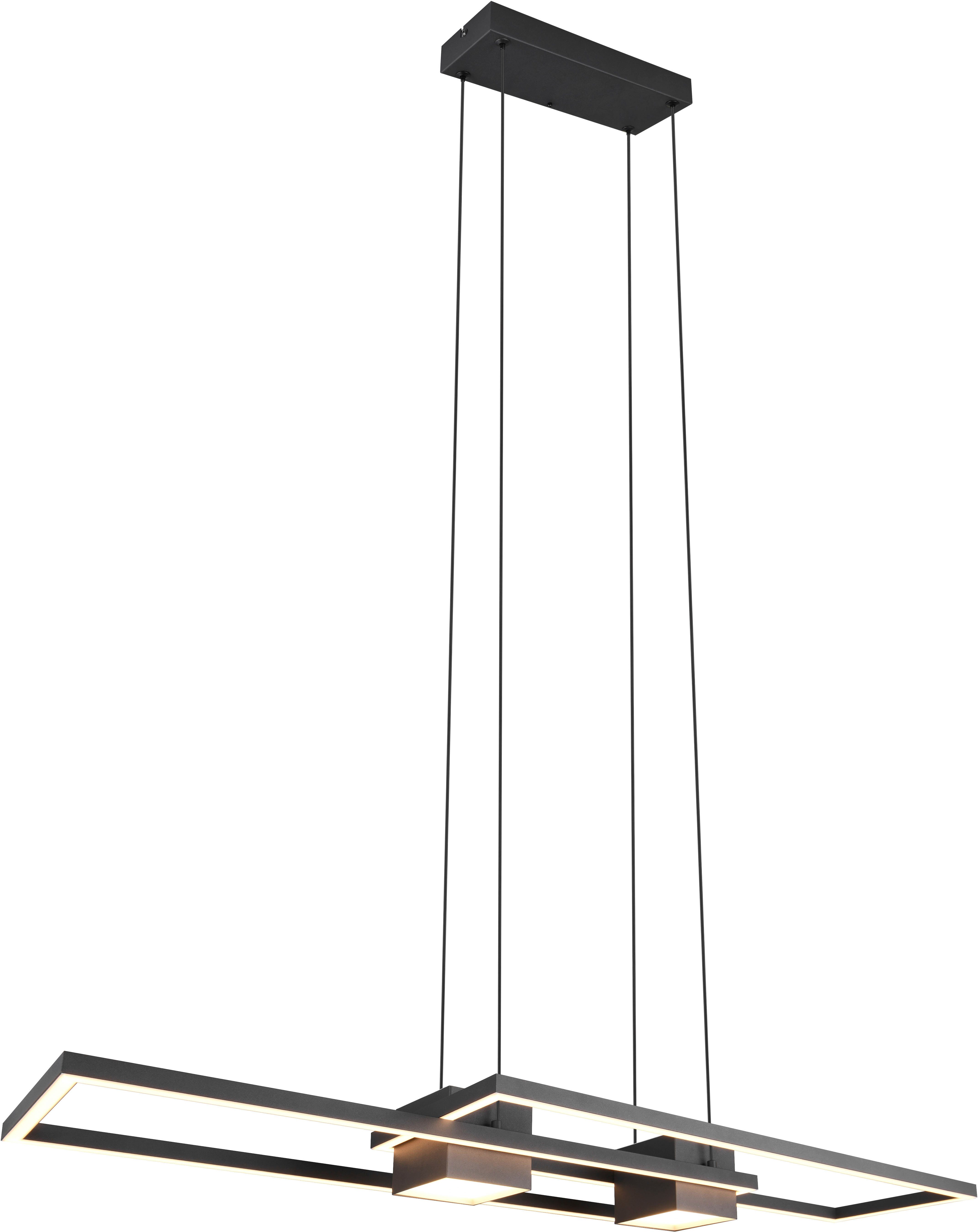 TRIO Leuchten LED Pendelleuchte ALBANY, LED Hängelampe Wohnzimmer mit Fernb günstig online kaufen