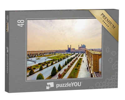 puzzleYOU Puzzle Naqsh-e Jahan Platz in Isfahan, Iran, 48 Puzzleteile, puzzleYOU-Kollektionen Iran